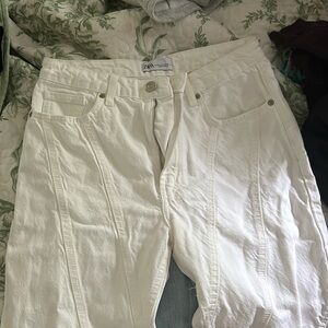 Zara white jeans